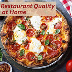 ThermiChef 14" by 14" Pizza Steel (3/8" Deluxe Thickness) - Multipurpose Cooking Steel for Ovens & Grills - Made in the USA