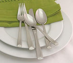 Oneida Lincoln 20 Piece Everyday Flatware, Service for 4, 18/0 Stainless Steel, Silverware Set, Dishwasher Safe, Silver (Pack of 3)