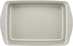 Rachael Ray Nonstick Bakeware Set without Grips includes Nonstick Bread Pan, Baking Pans, Cake Pans, Cookie Sheet / Baking Sheet - 10 Piece, Silver