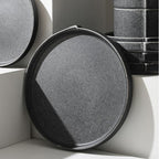 Stone Lain Bao 4-Piece Dinner Plate Set Stoneware, Charcoal