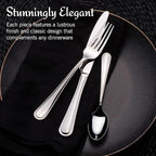 Mikasa, Virtuoso Flatware Service for 12, 65 Piece Set, 18/10 Stainless Steel, Silverware Set with Serving Utensils