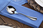 Artaste Rain 18/10 Stainless Steel (Silver (Set of 12), Bouillon Spoon (6-Inch))