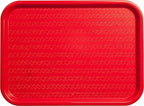 Carlisle FoodService Products CT121605 Cafe Standard Plastic Cafeteria/Fast Food Tray, NSF Certified, BPA Free, 16" Length x 12" Width, Red (Pack of 24)