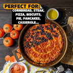 Stargazer 13.5-Inch Cast Iron Skillet | Made in USA, Seasoned, Premium Frying Pan for Grilling, Searing, Baking & More – Durable Cast Iron with Smooth Cooking Surface