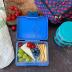 Yumbox Snack Box - 3 Compartment - Leakproof Bento Lunch Box for Kids (Surf Rocket)