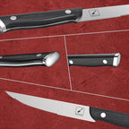 imarku Steak Knives, Steak Knives Set of 8, Serrated Steak Knife Set with Pakkawood Ergonomic Handle, Japanese HC Steel Steak Knife and Gift Box, Best Gift for Christmas&Thanksgiving