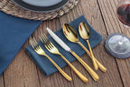 Artaste Rain II Forged 18/10 Stainless Steel (Gold (Service for 4), Flatware 20-Piece Set)